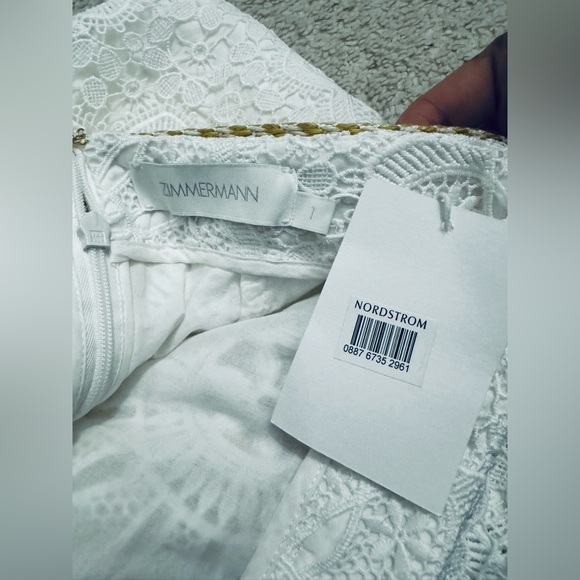 ‼️Final price Zimmermann Chintz Doily Lace High Waist wide leg Pants Ivory - Picture 16 of 17